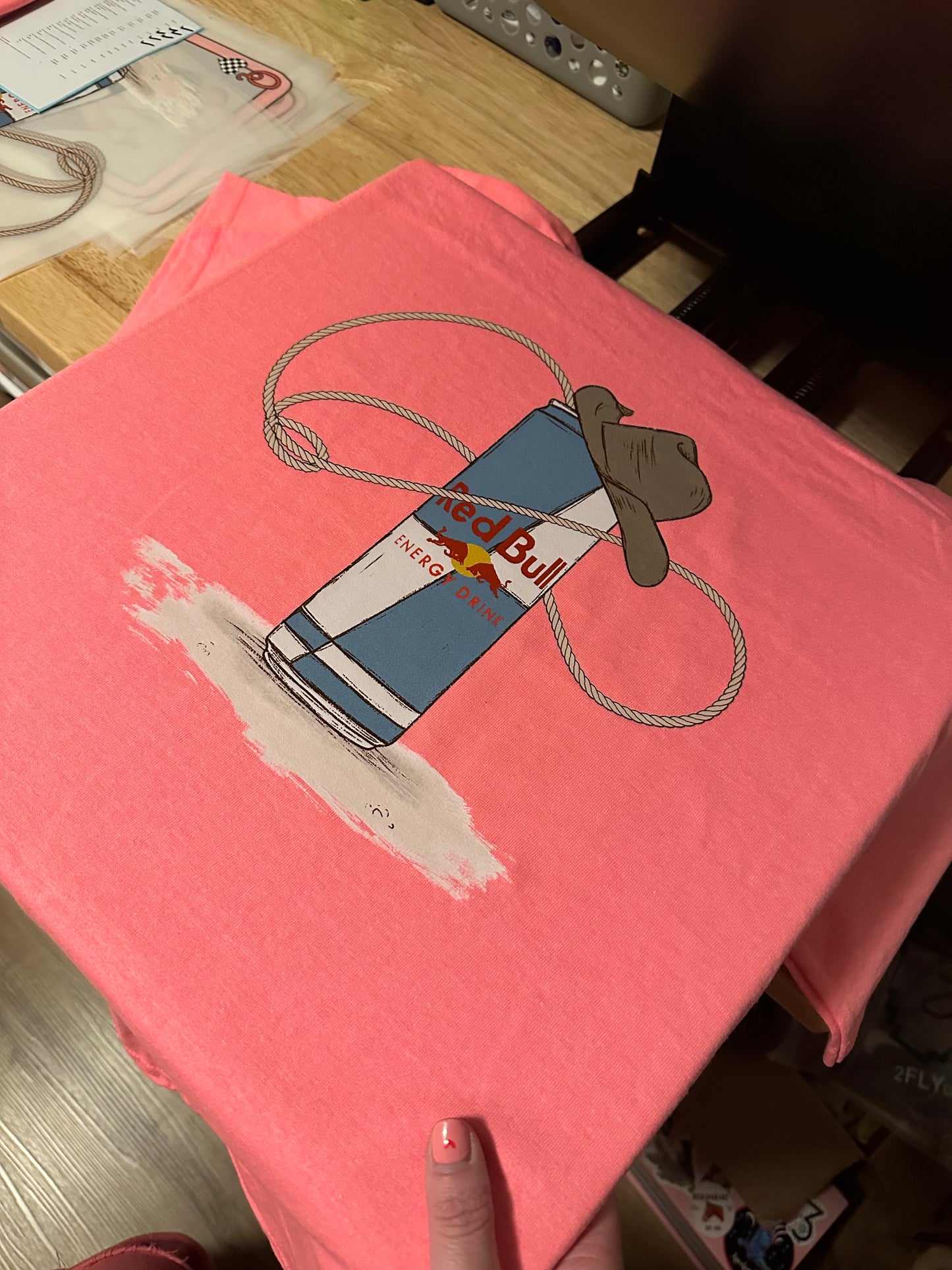 Red Bull Cowboy PINK Graphic