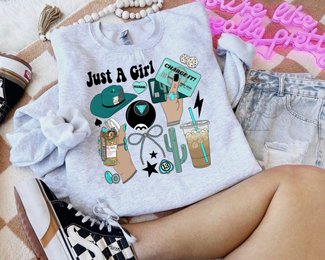 Just a girl collage Graphic