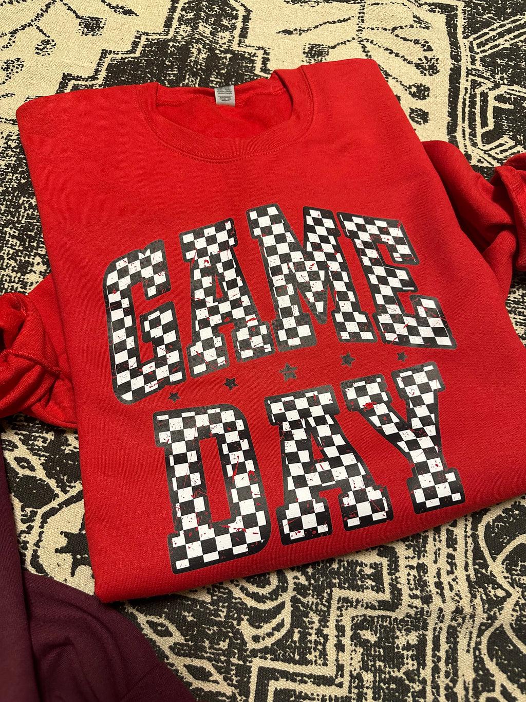 Game Day Red Checkered