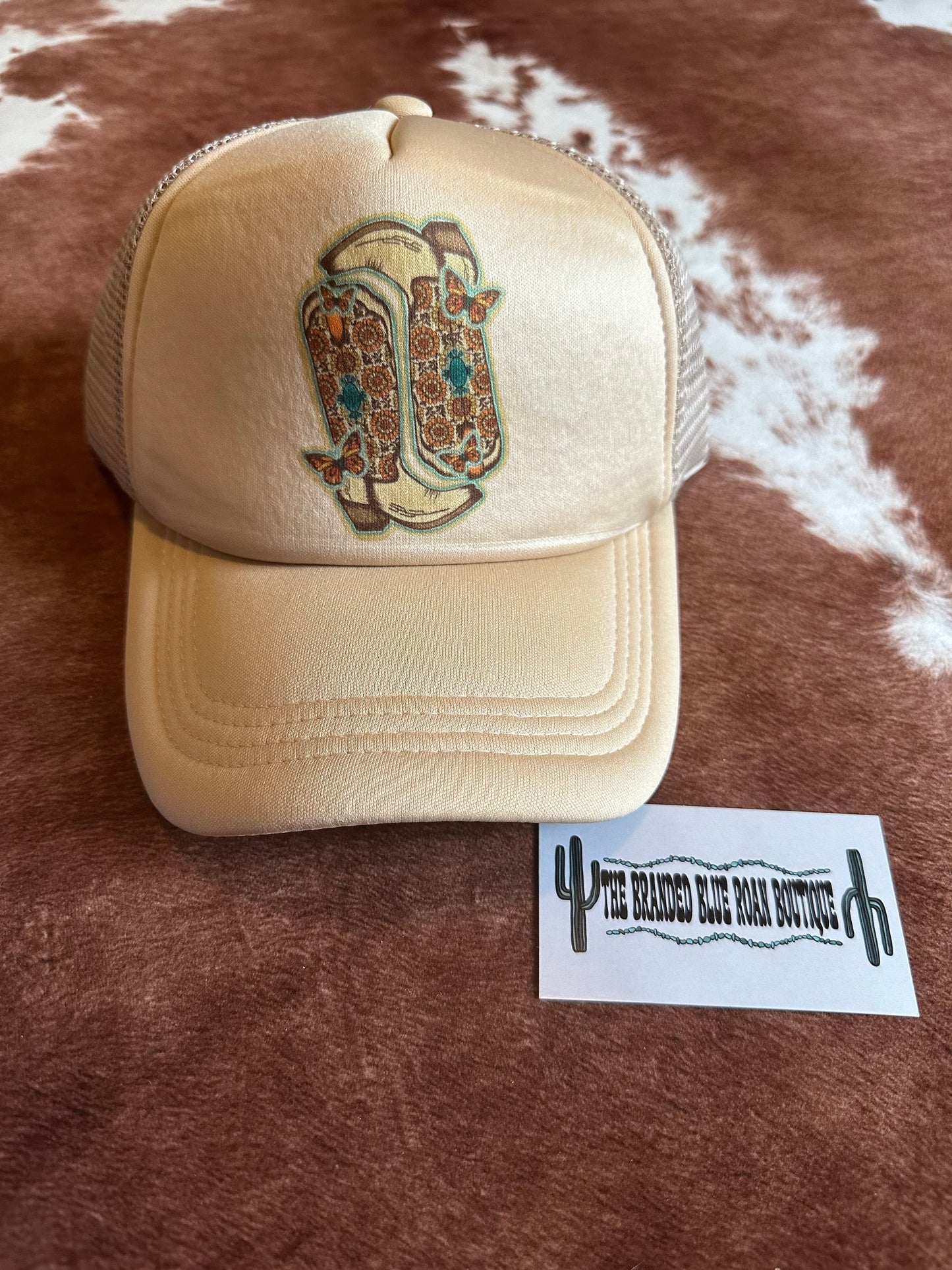 Boho Boots Trucker Hat