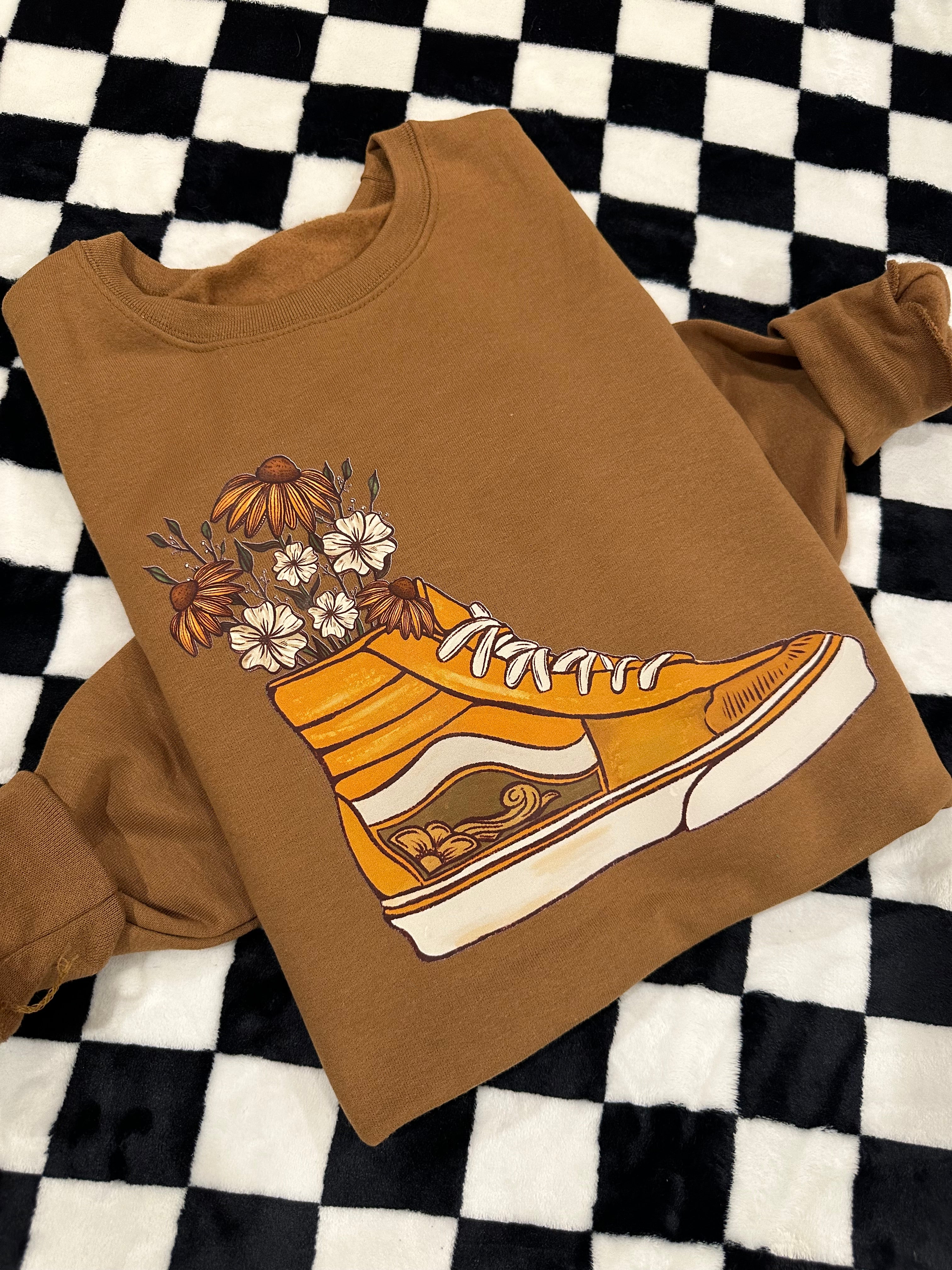Floral Cowboy Kicks Crewneck