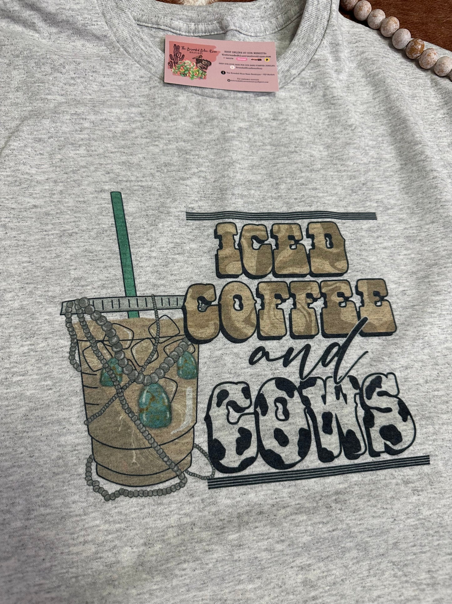 Iced Coffee & Cows Tee