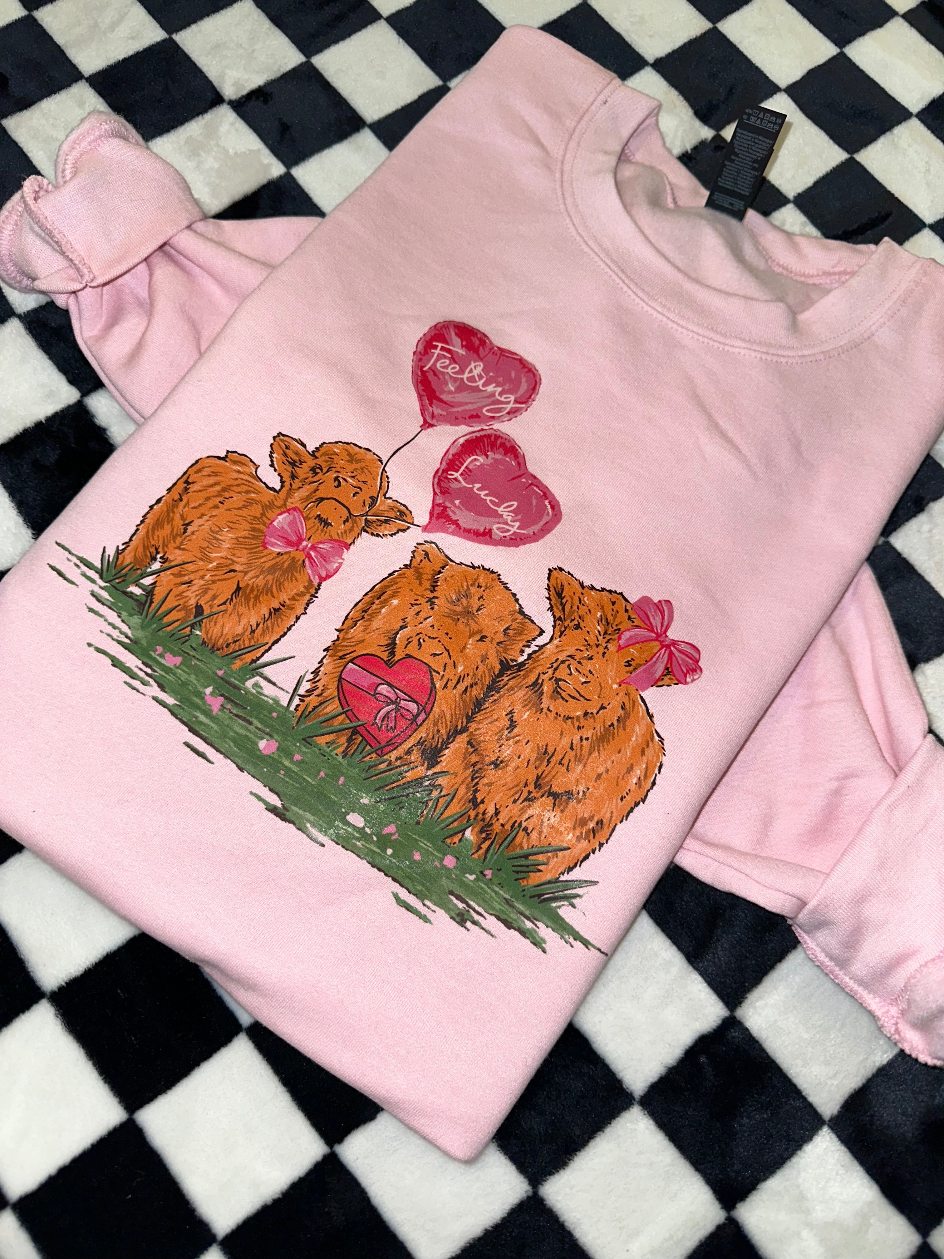 Feelin Lucky Valentines Graphic