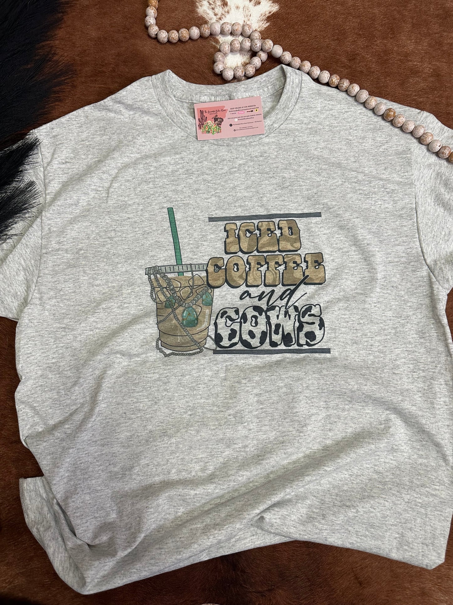 Iced Coffee & Cows Tee