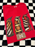 Wild Chaps Red Comfort Colors Tee