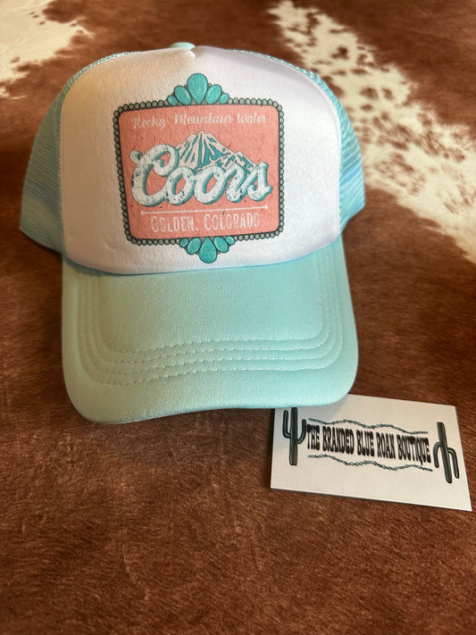 Blue - Rocky Mountain Water Trucker Hat