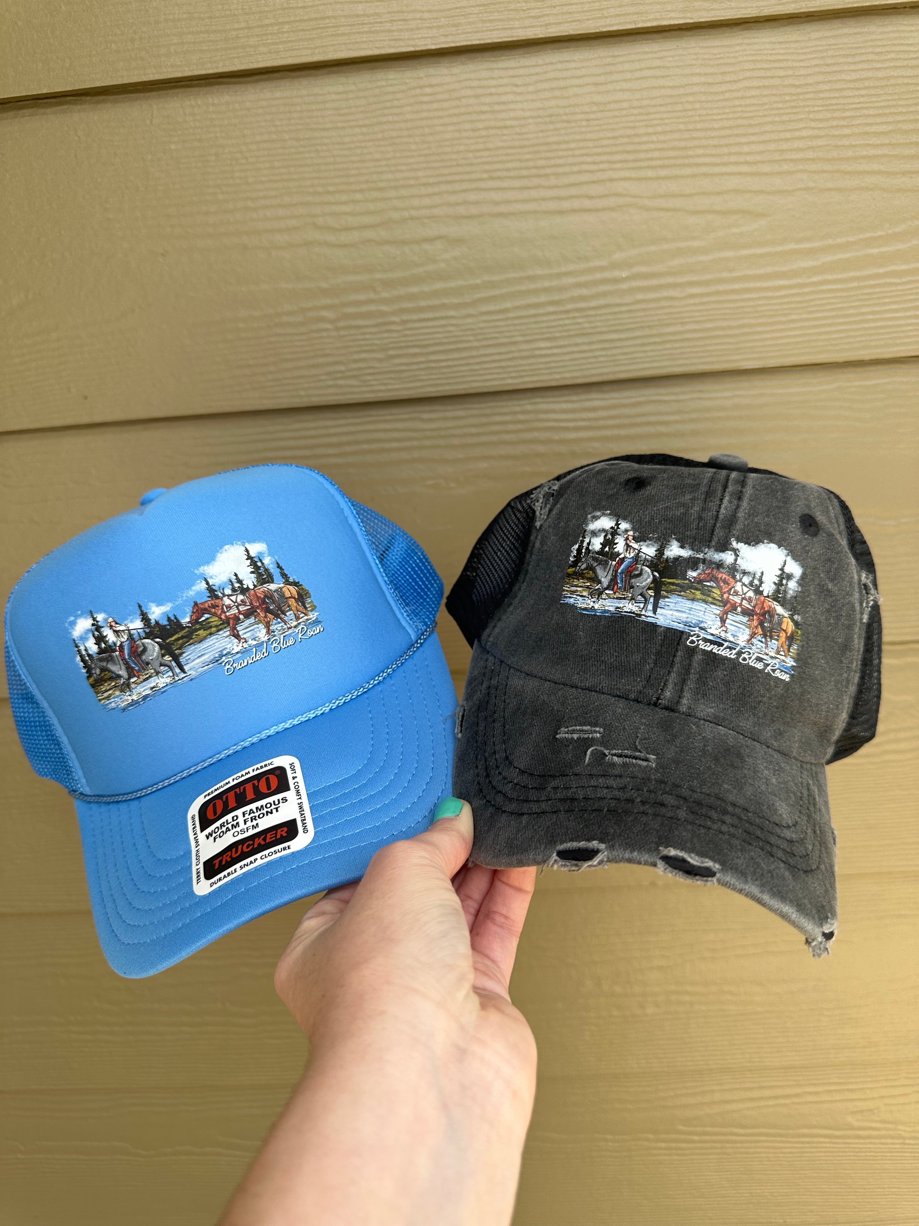 BBR Logo Crossing the River Trucker Hat - RTS