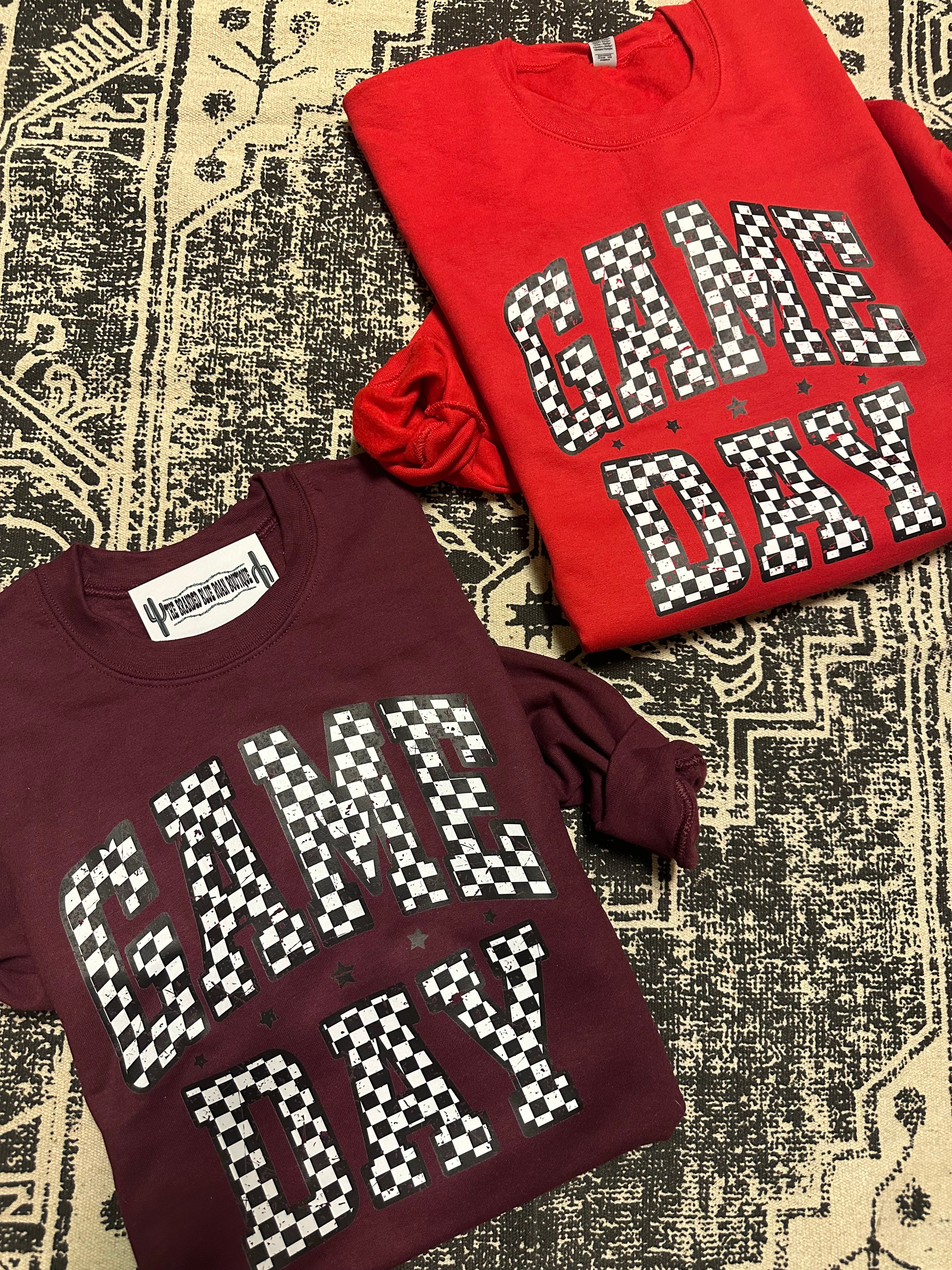 Game Day Red Checkered