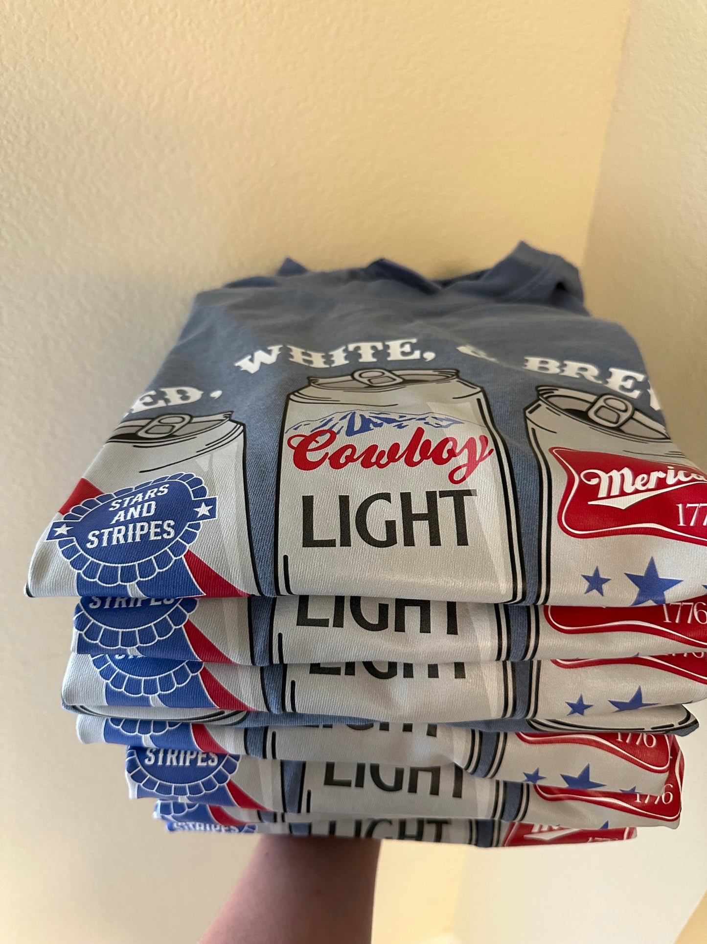 Red White & BREW graphic tee - Comfort Colors