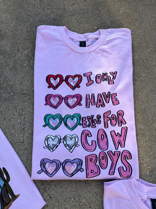 Cowboy Eyes Valentines Graphic