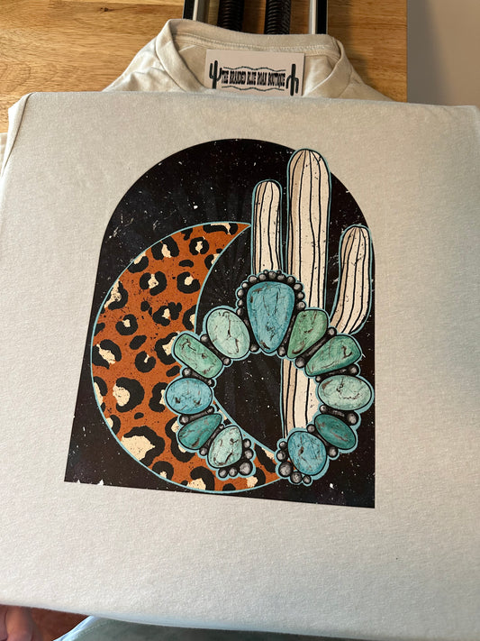 Leopard Moon w/ Cactus Vans Tee