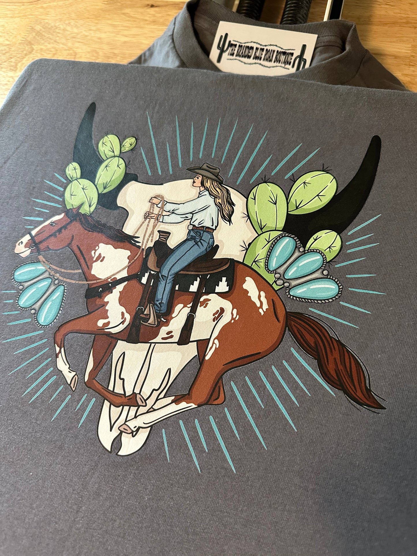 Cowgirl Rider graphic tee