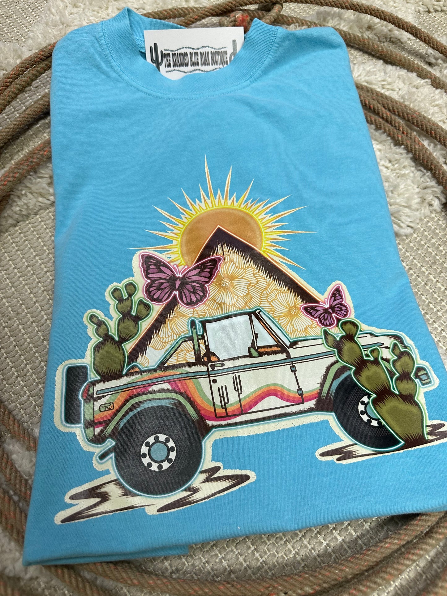 Boho Bronco graphic tee - Comfort Colors