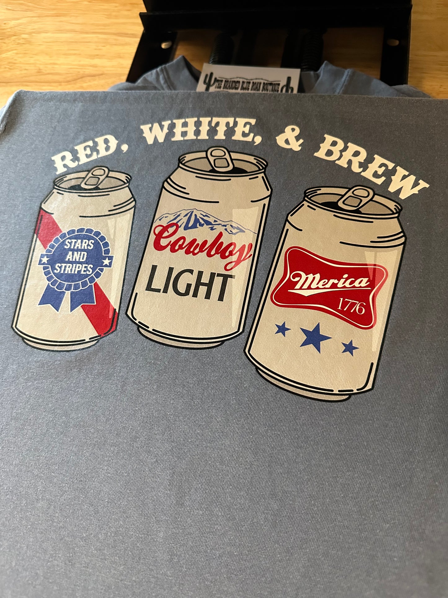 Red White & BREW graphic tee - Comfort Colors