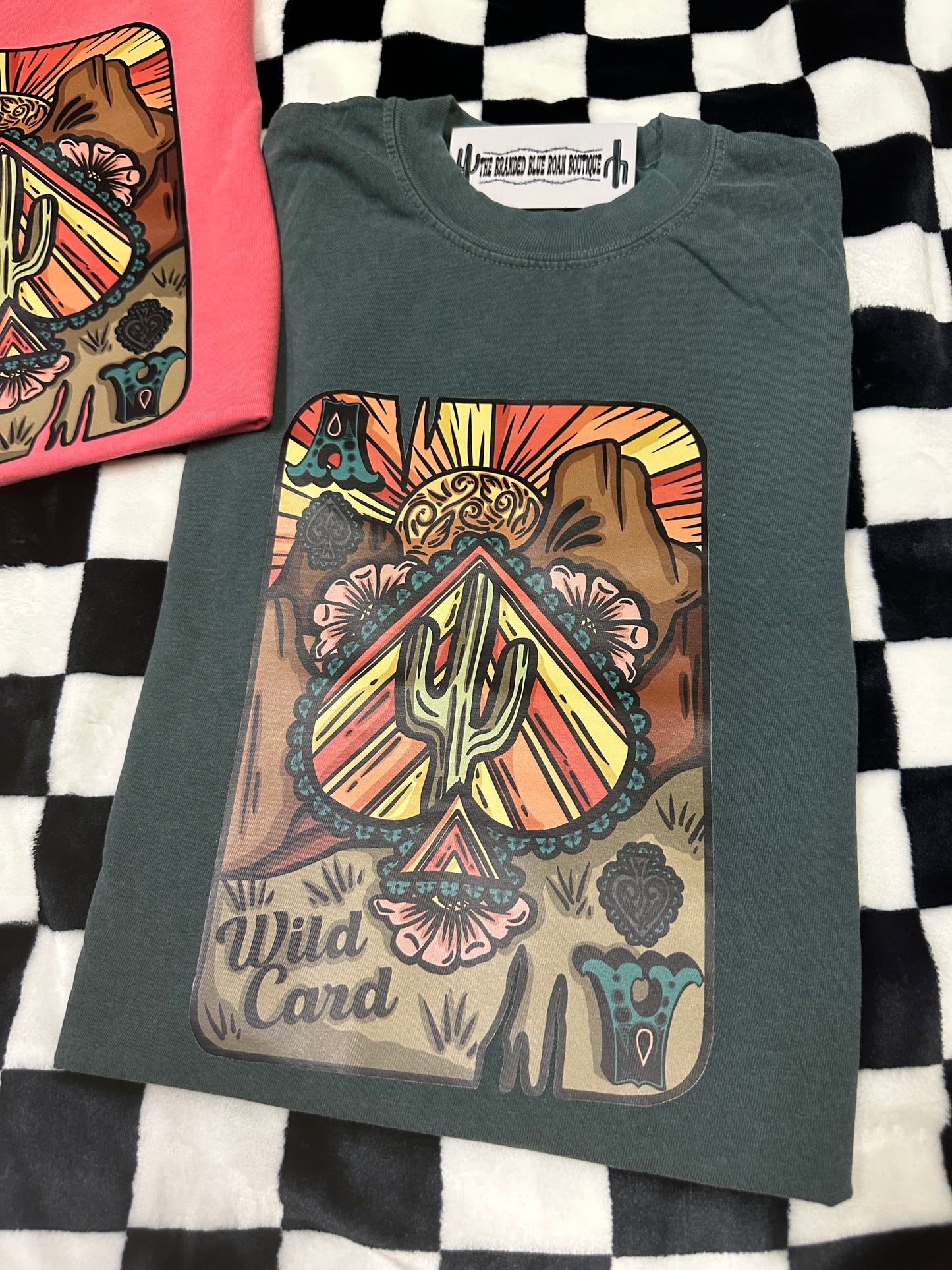 Boho Wild Card tee  - Comfort Colors