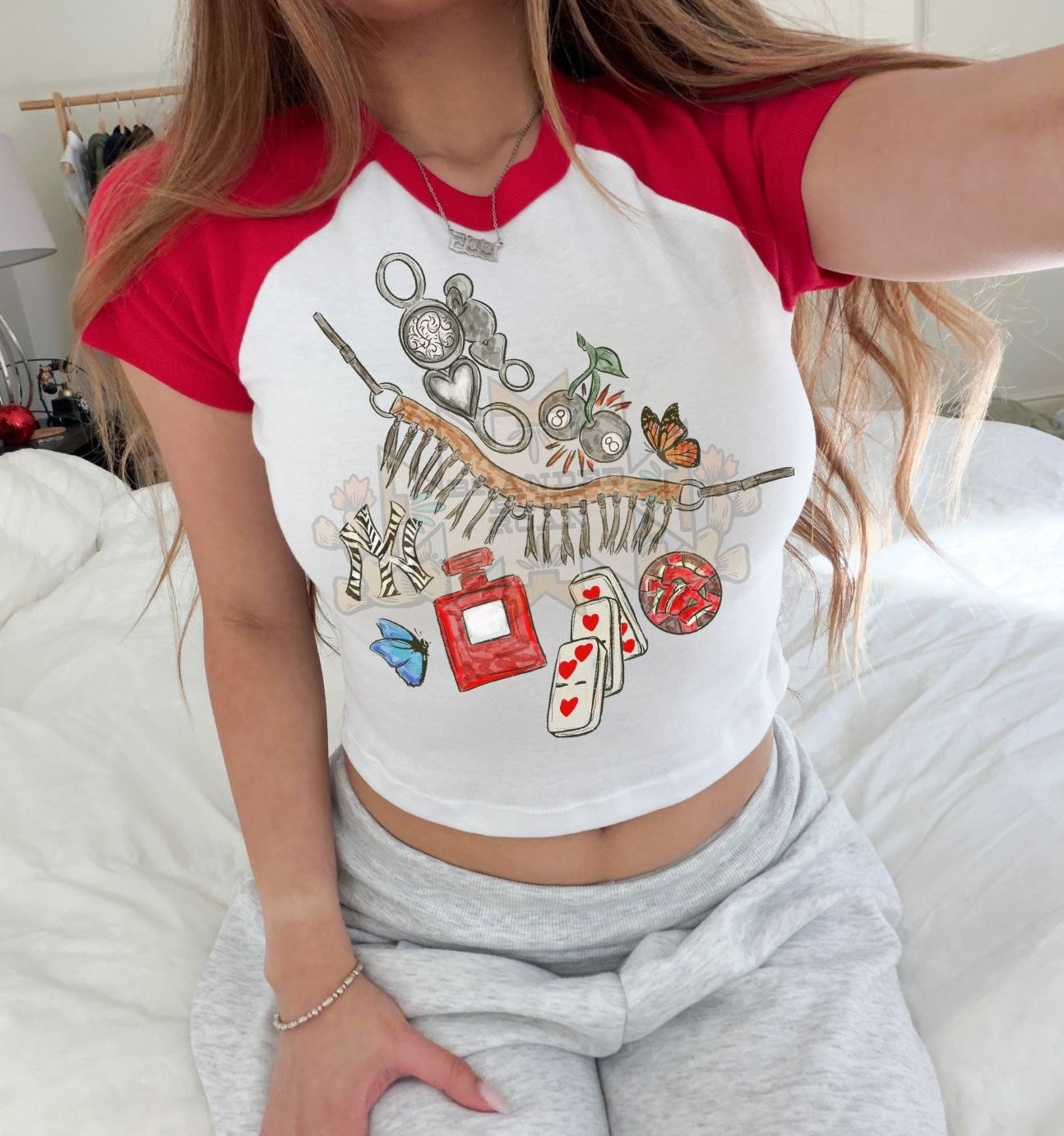 Midwestern Essentials Adult Baby Tee - Red
