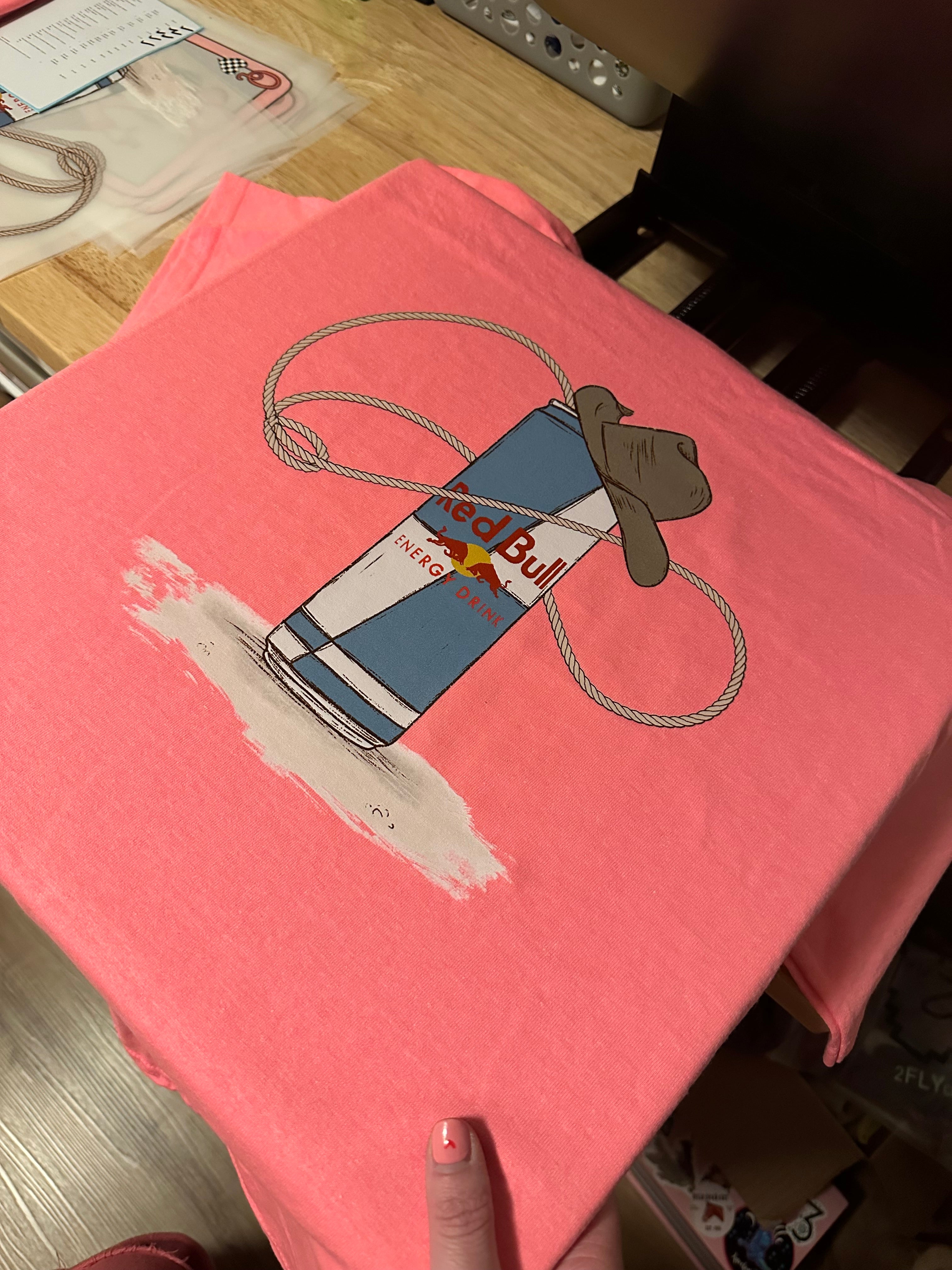 Energy Drink Cowboy PINK Graphic