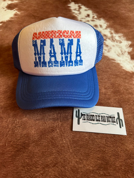 American Mama Trucker Hat