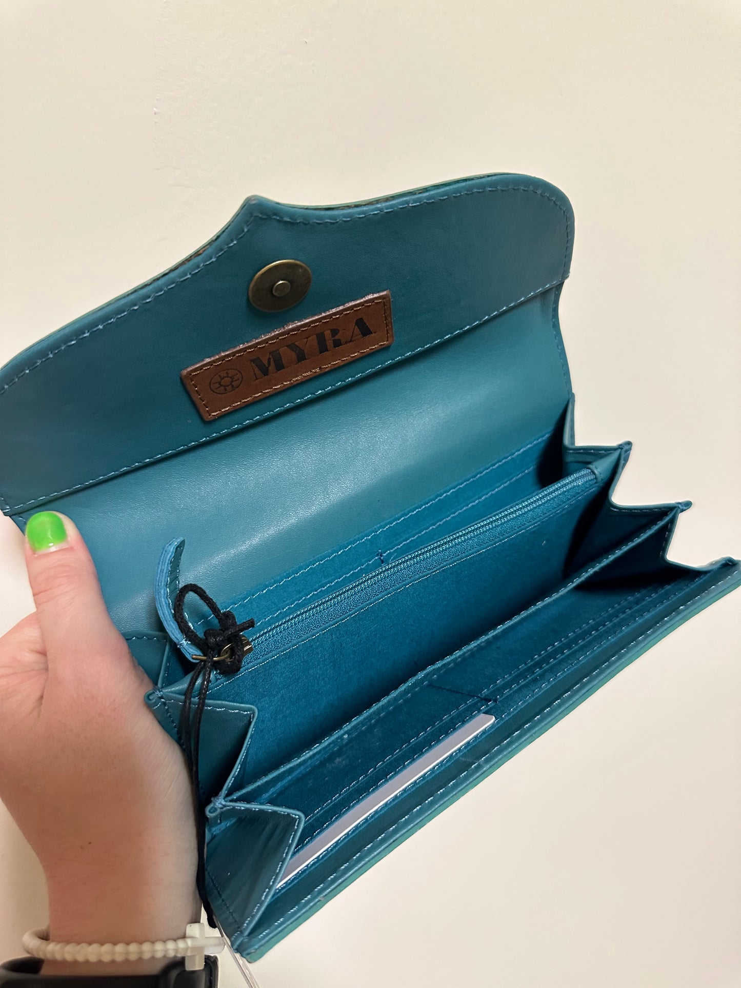 Turquoise Lover Tooled Wallet RTS