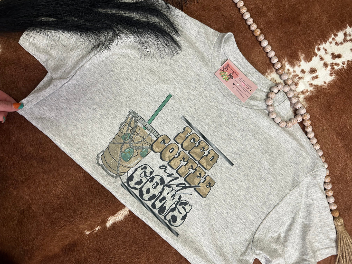 Iced Coffee & Cows Tee