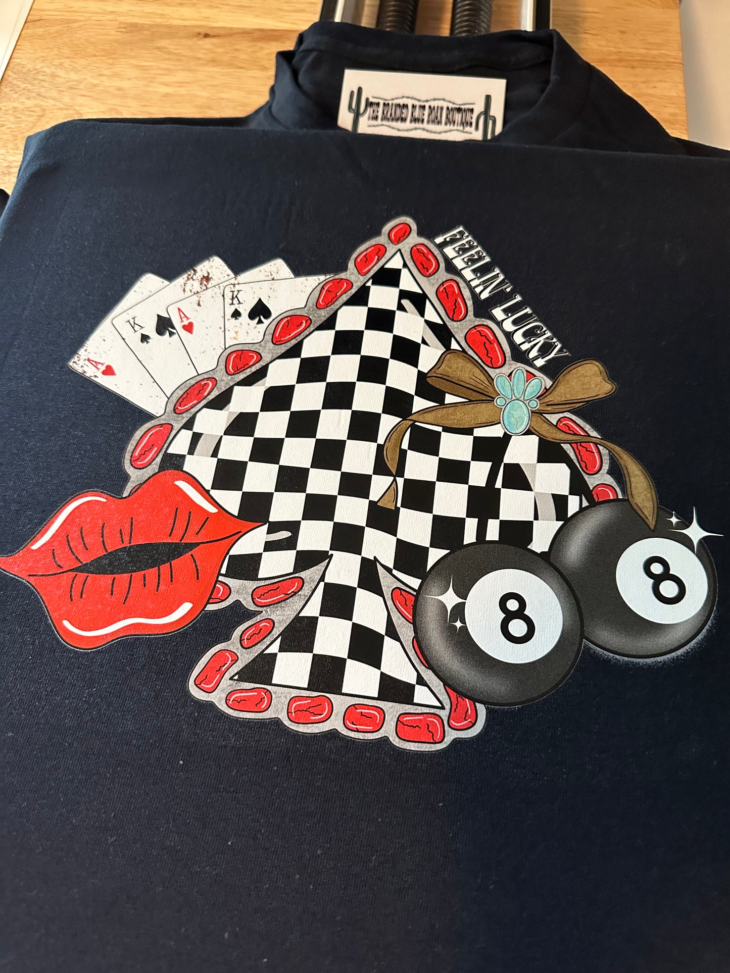 Feelin Lucky Spade graphic tee