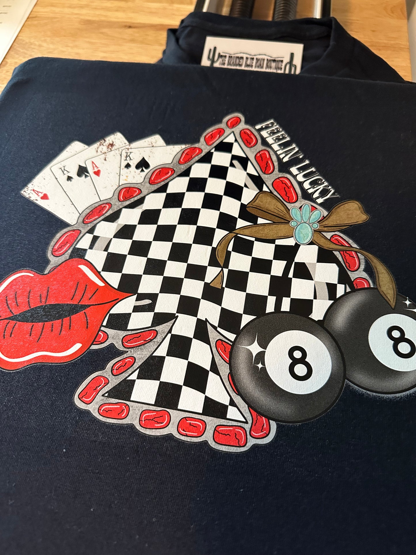 Feelin Lucky Spade graphic tee