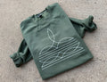 Green Boot Stitch Graphic Tee & Crewneck