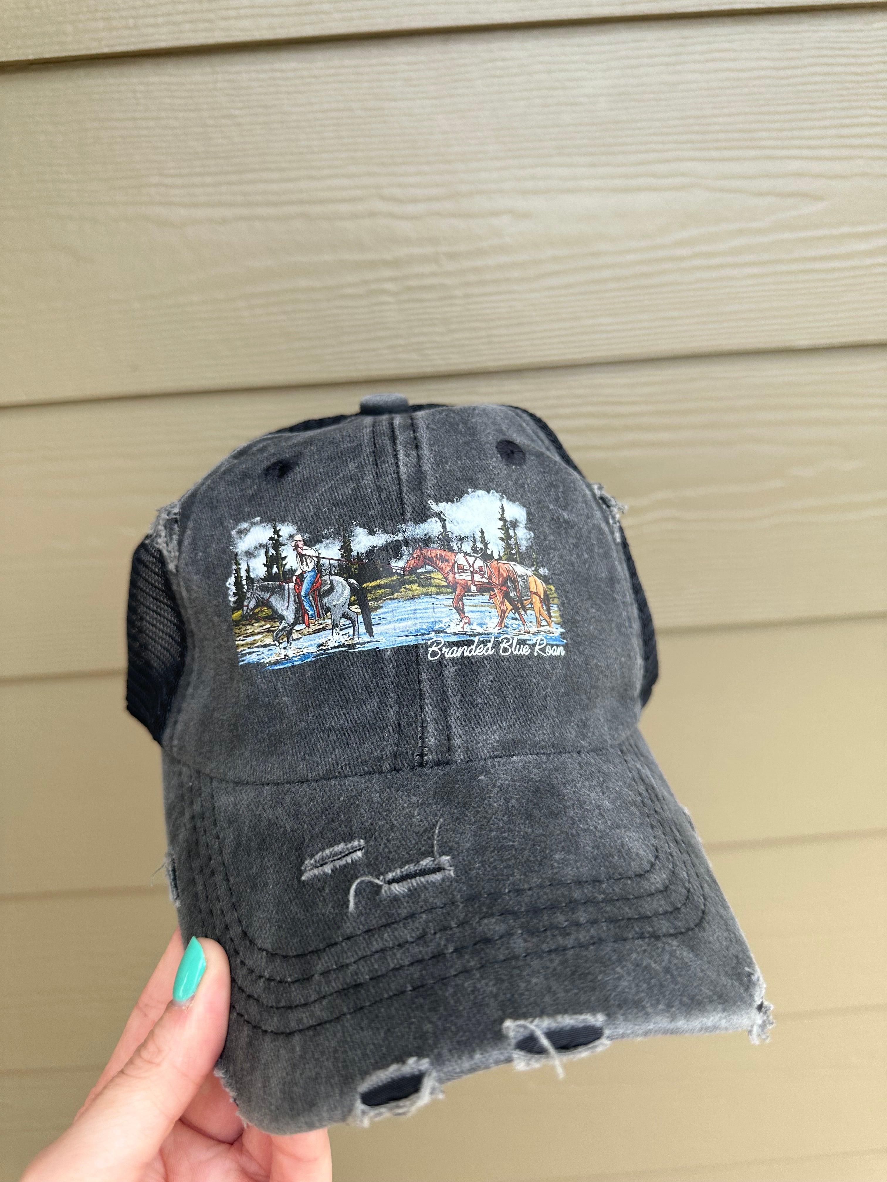 BBR Logo Crossing the River Trucker Hat - RTS