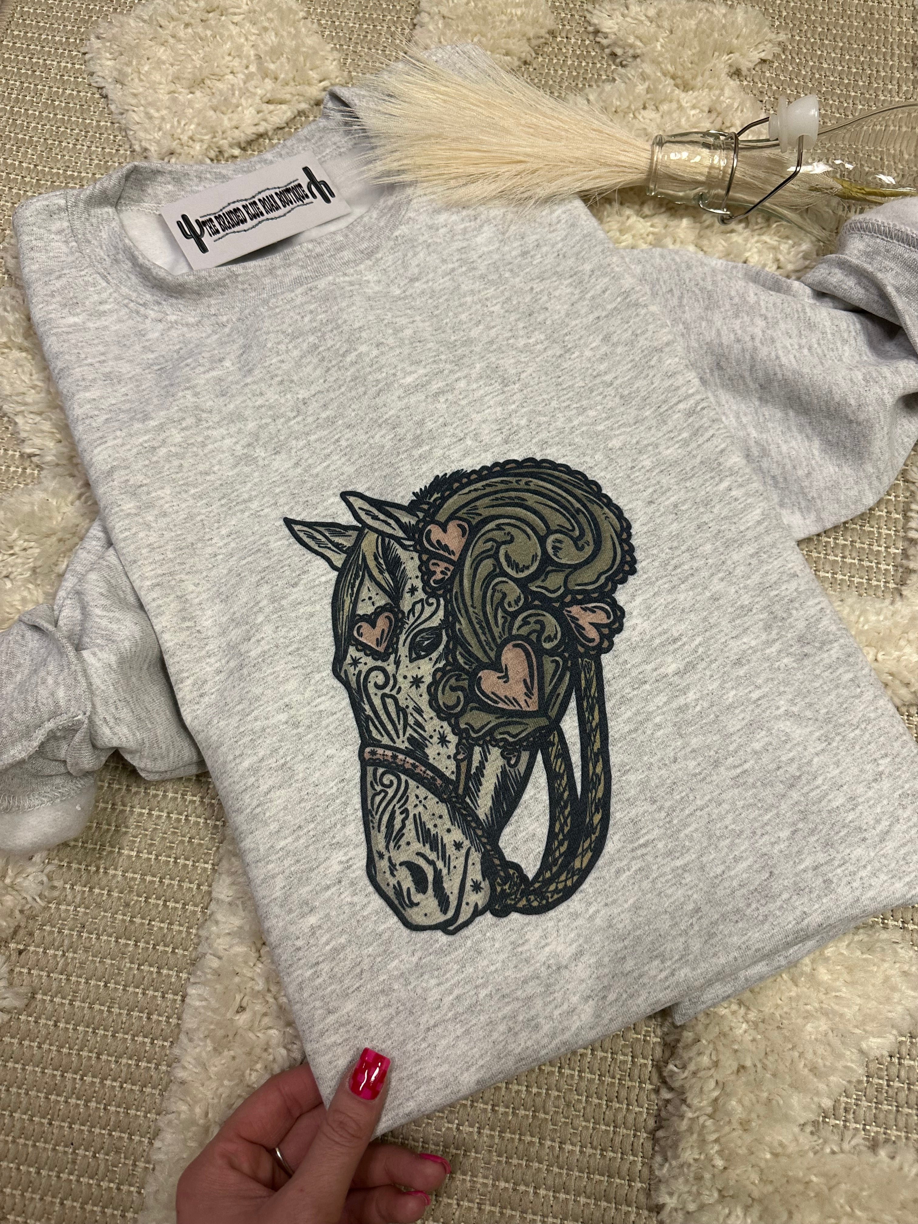 Valentines Horse Head Graphic