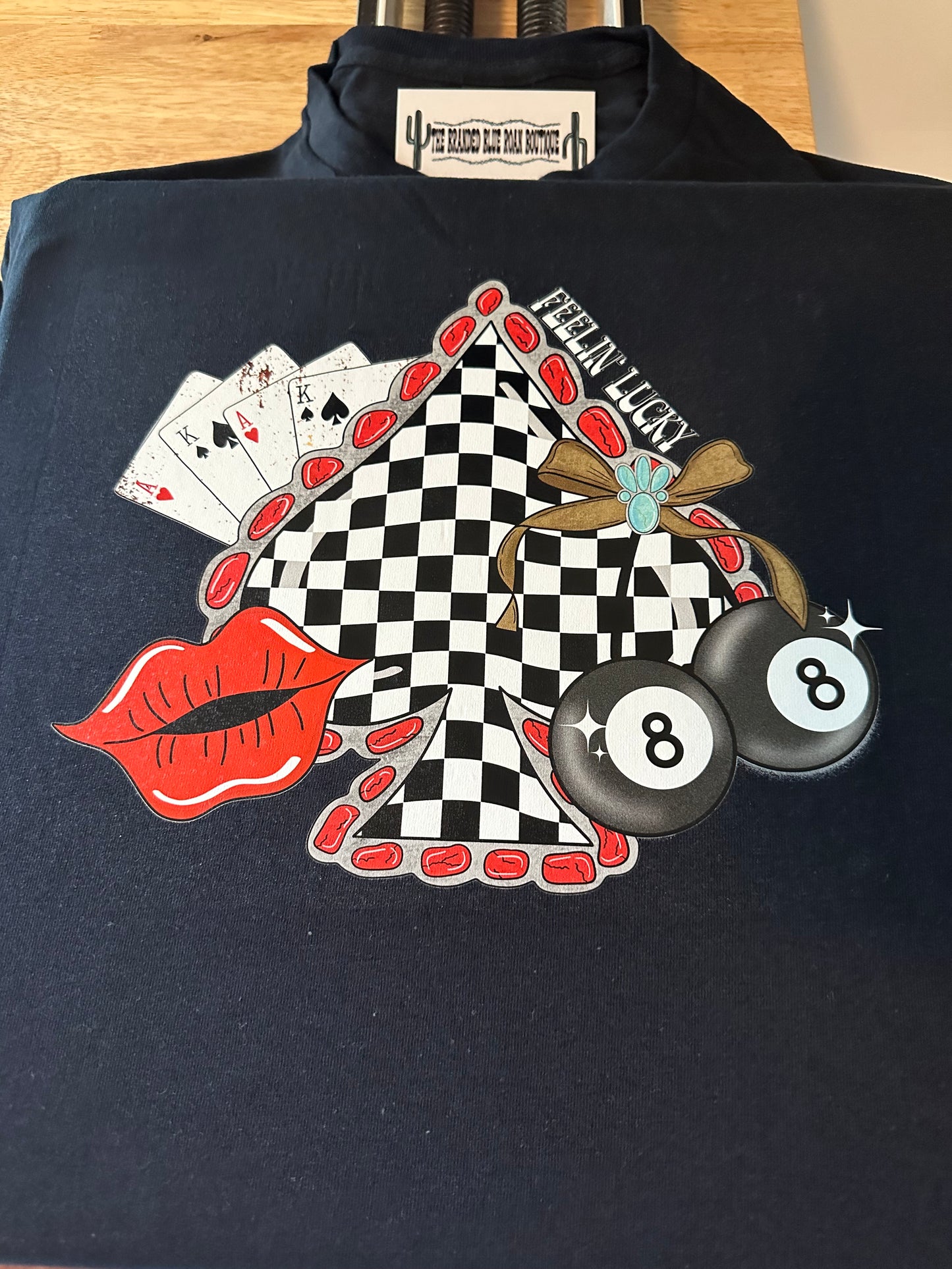 Feelin Lucky Spade graphic tee