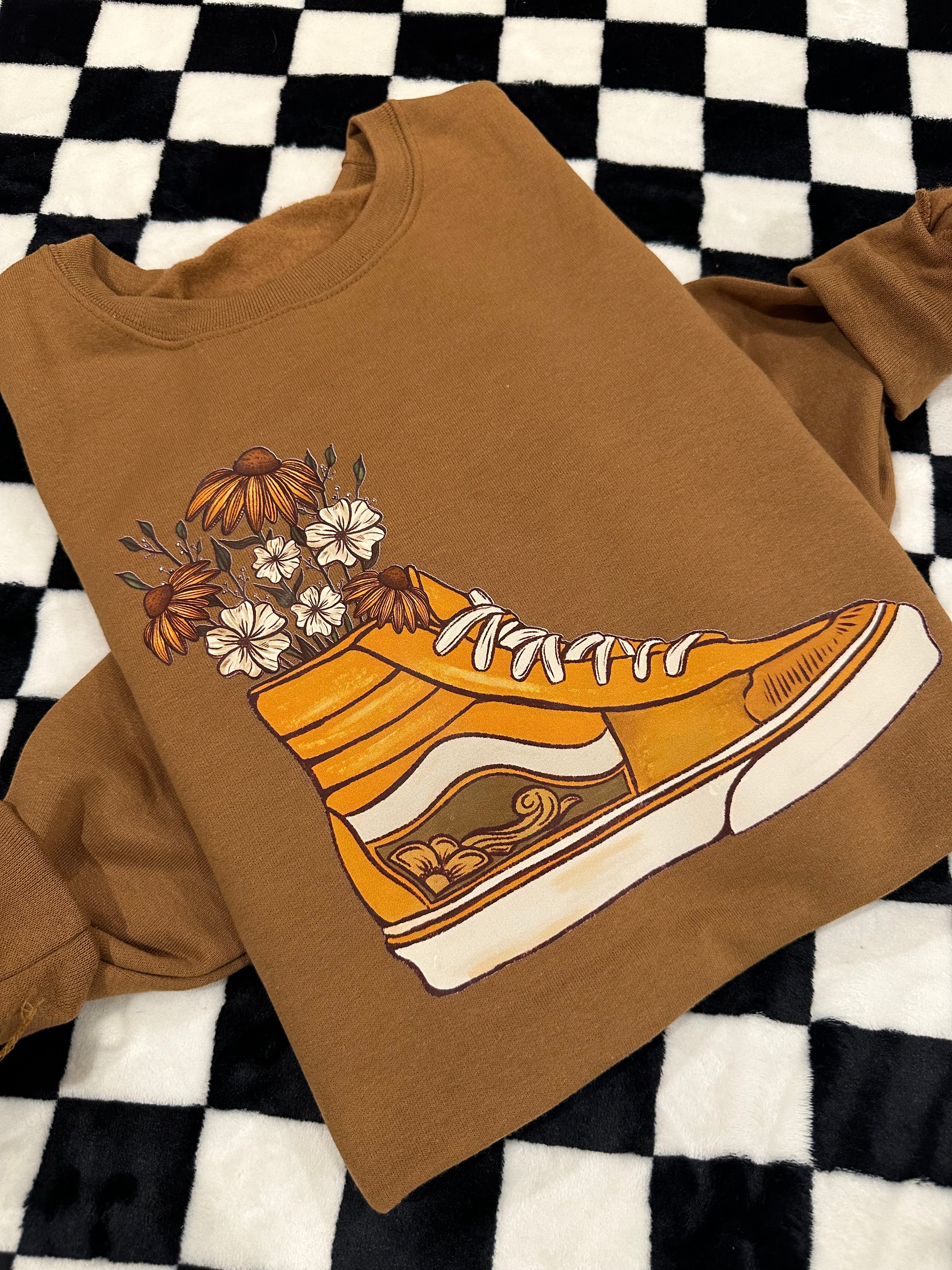 Floral Cowboy Kicks Crewneck