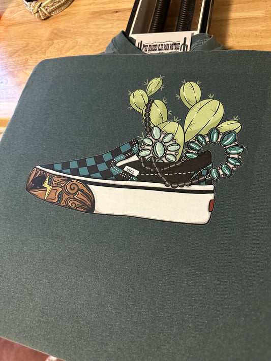 Cactus BBR Vans graphic tee - Comfort Colors