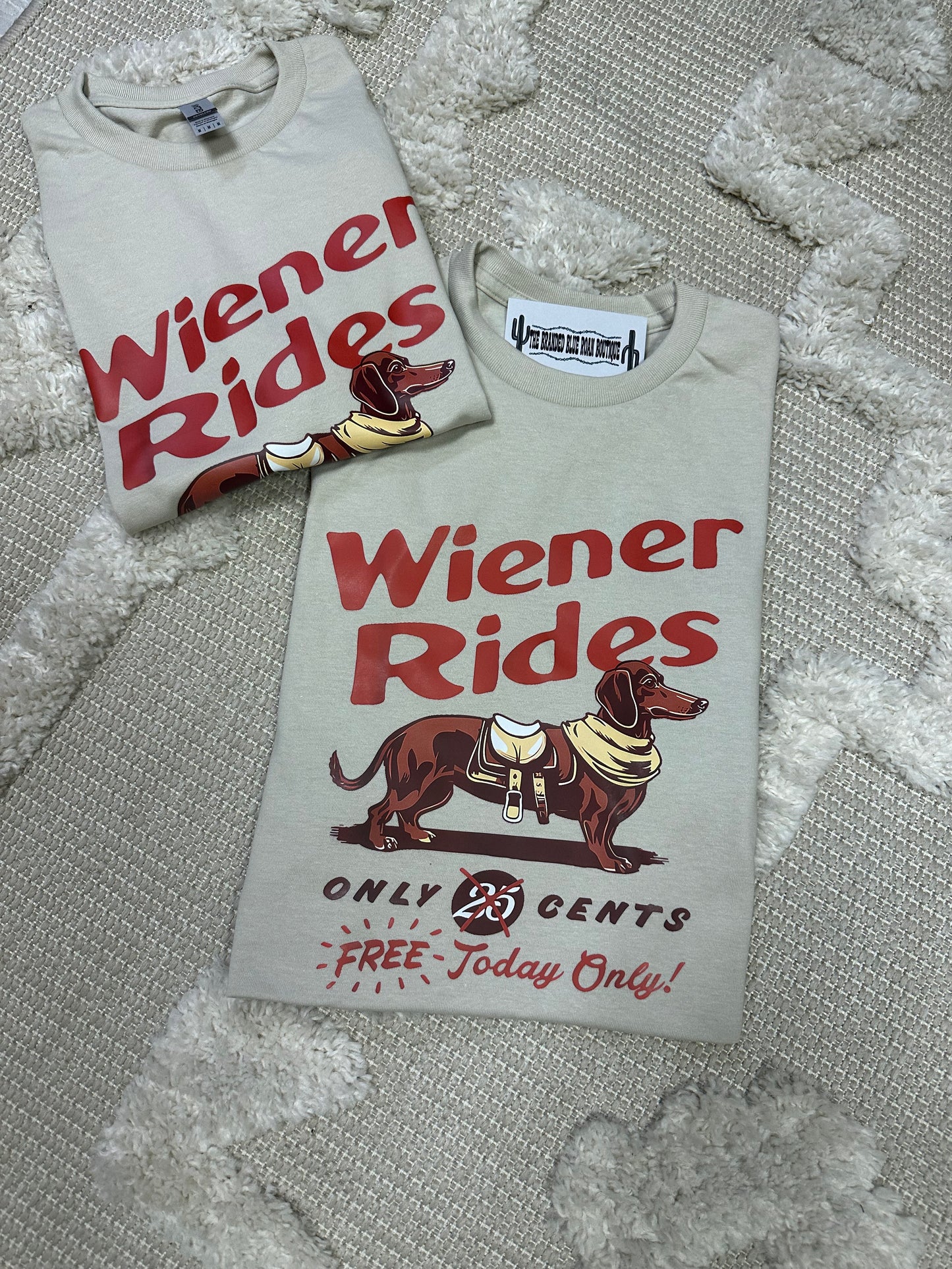 Free Weiner Rides Western Graphic Tee