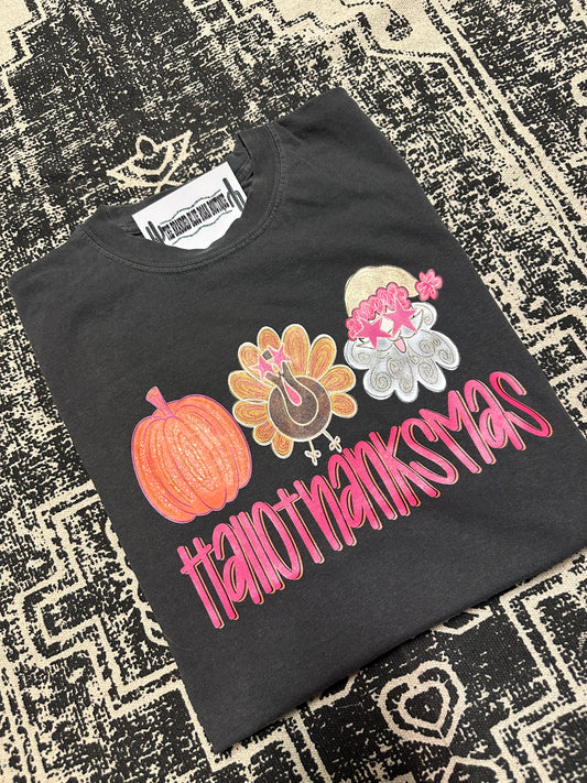 Hallothanksmas tee - Comfort Colors