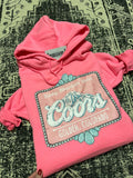 Pink Rocky Mountain Water Hoodie