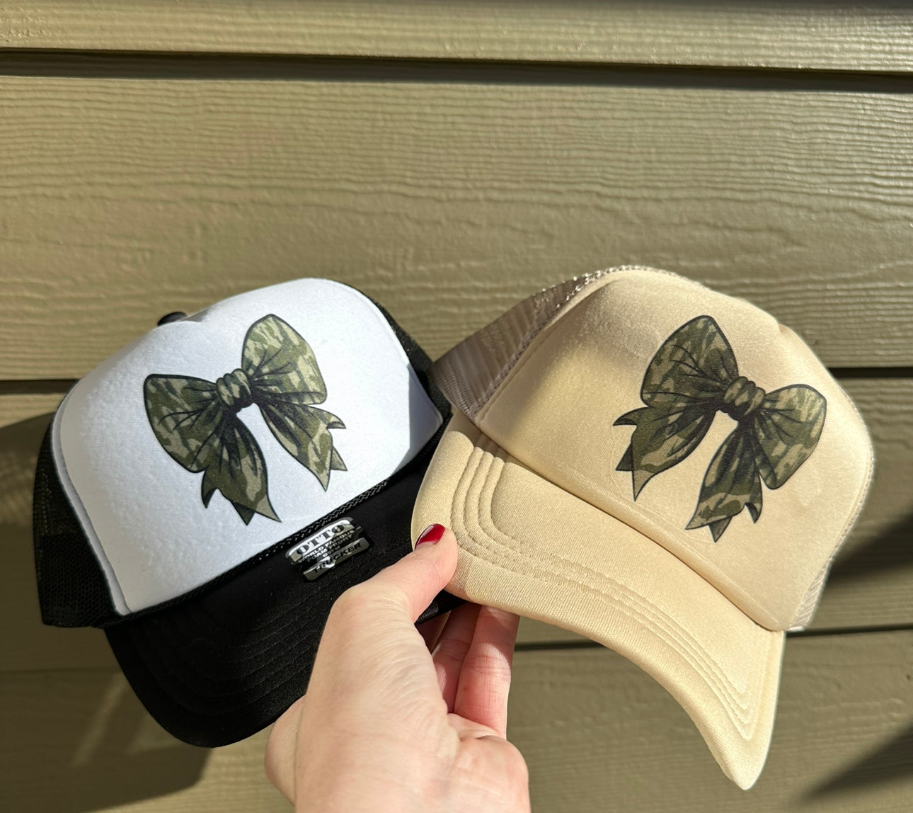 Camo Bow Trucker Hat