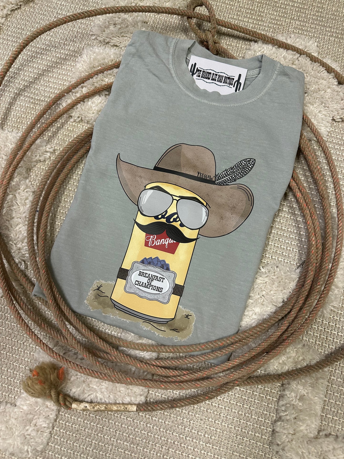 Breakfast of Cowboys graphic tee - Comfort Colors