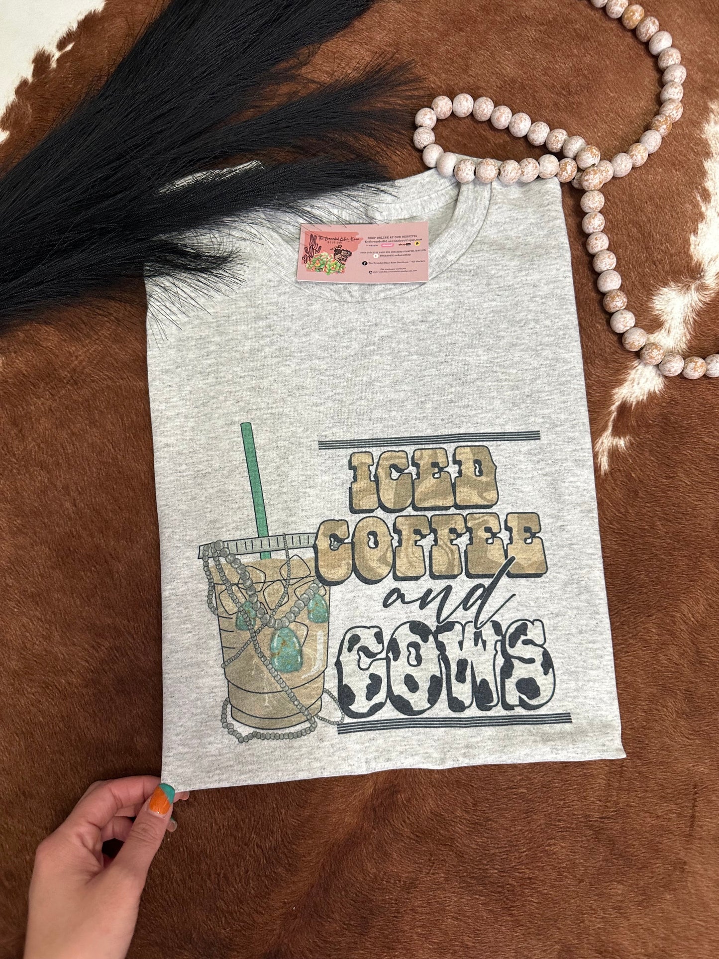 Iced Coffee & Cows Tee