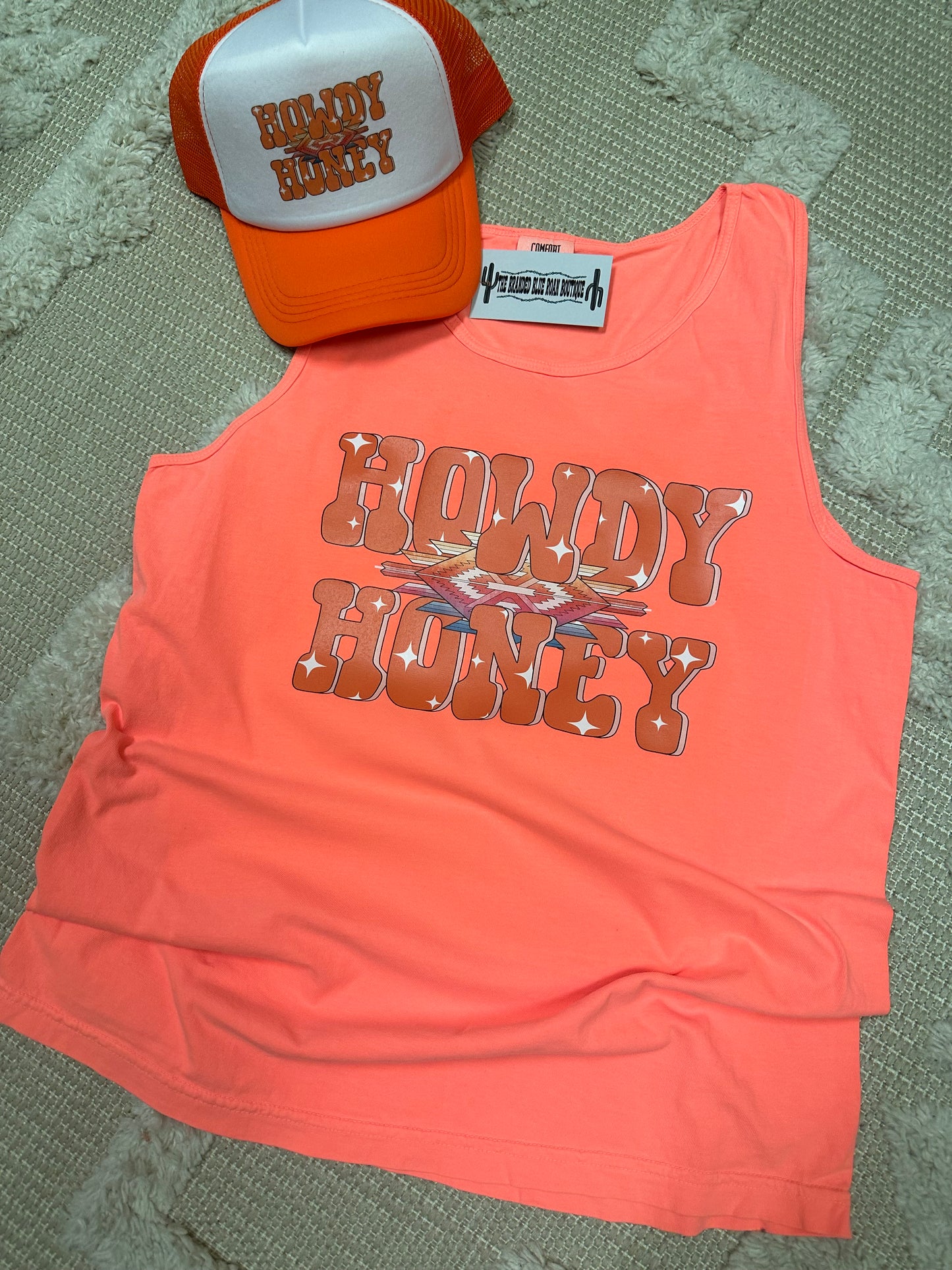 Howdy Honey Tank top - Comfort Colors