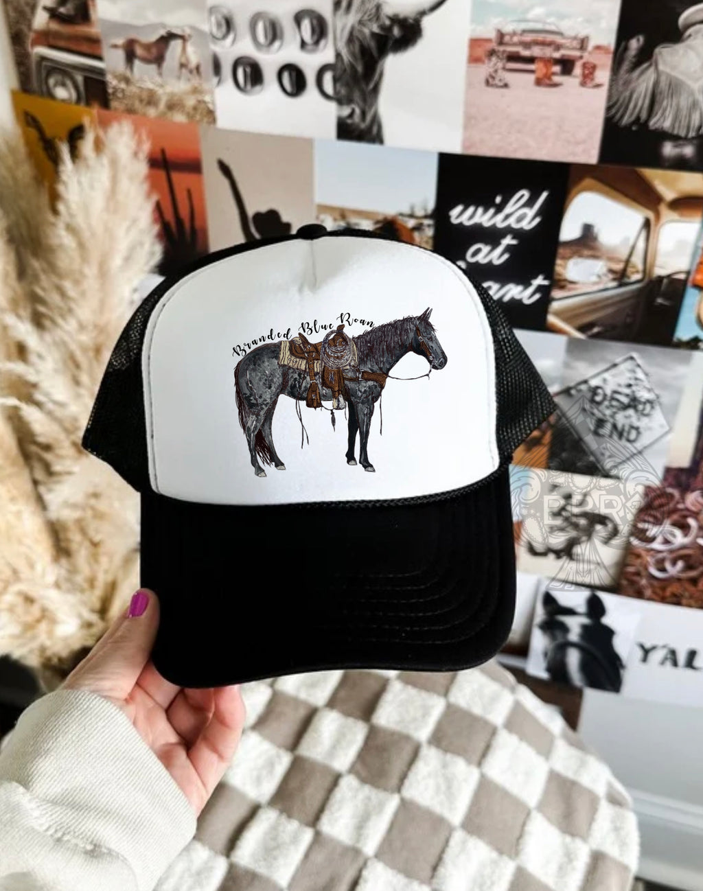 Branded Blue Roan Trucker Hat - RTS