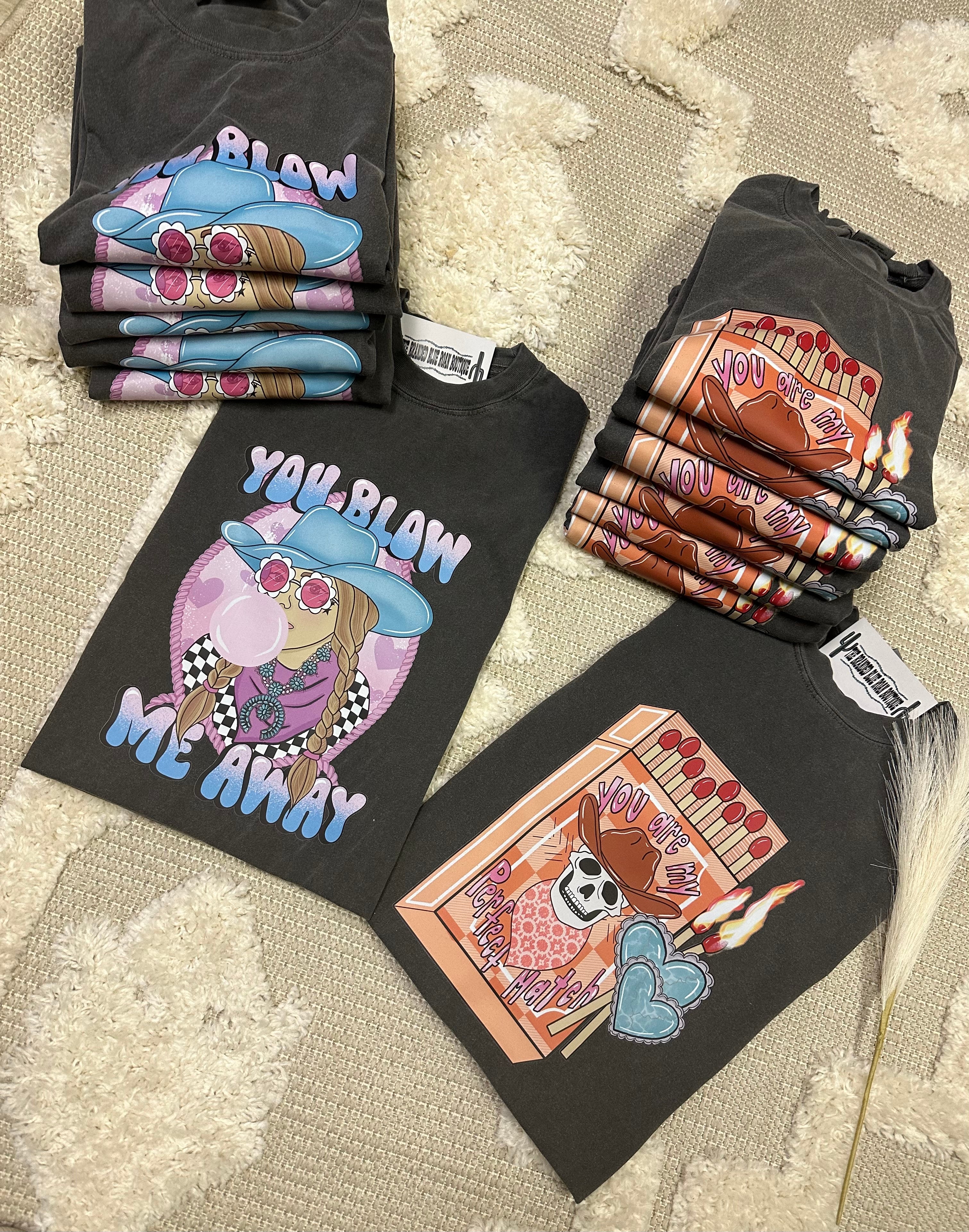 Perfect Match valentines Graphic Tee - Comfort Colors