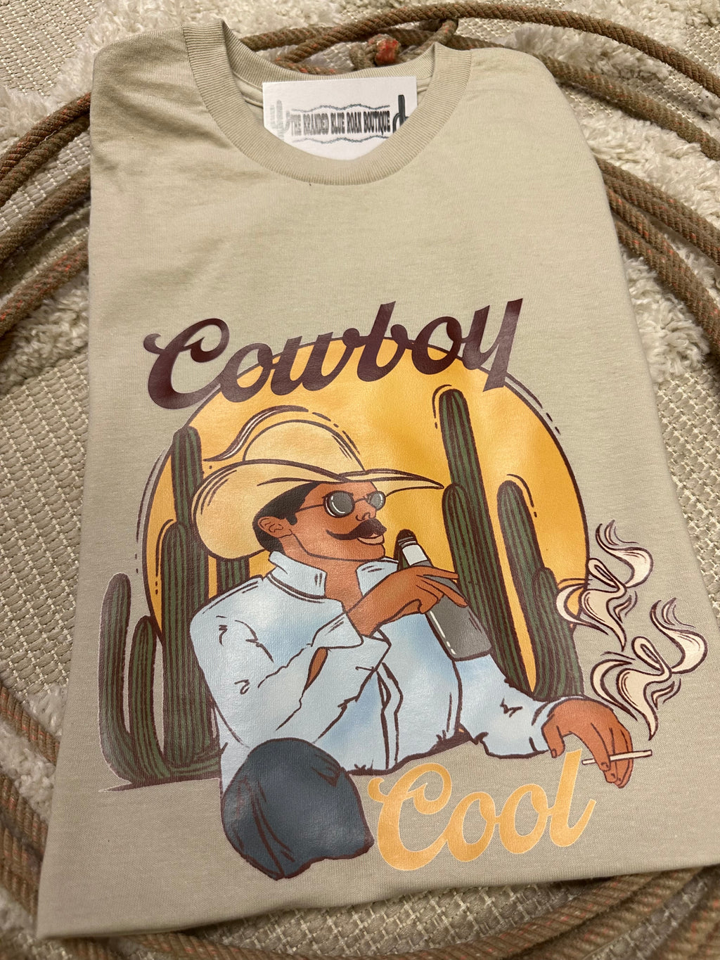 Cowboy Cool Western Graphic Crewneck - RTS
