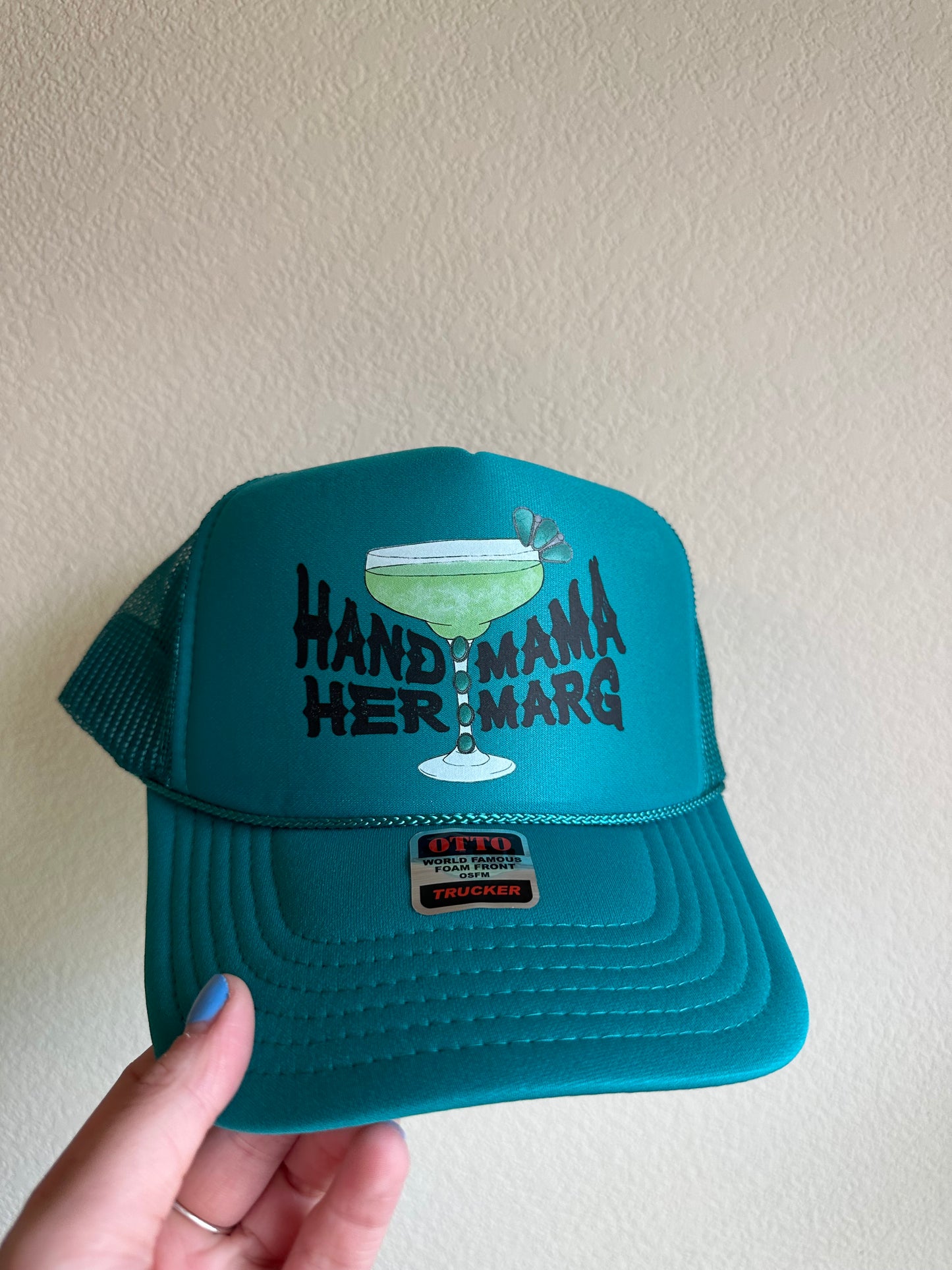 Hand Mama Her Marg Trucker Hat