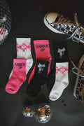 Sock ‘Em Silly - Pink & Black