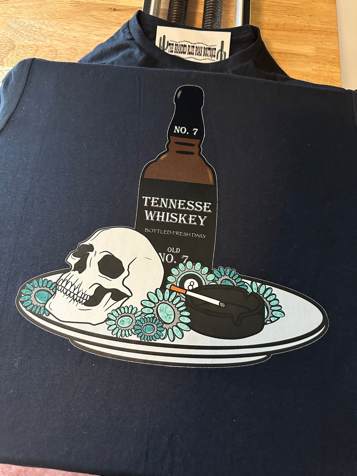 TN Whiskey grunge graphic tee