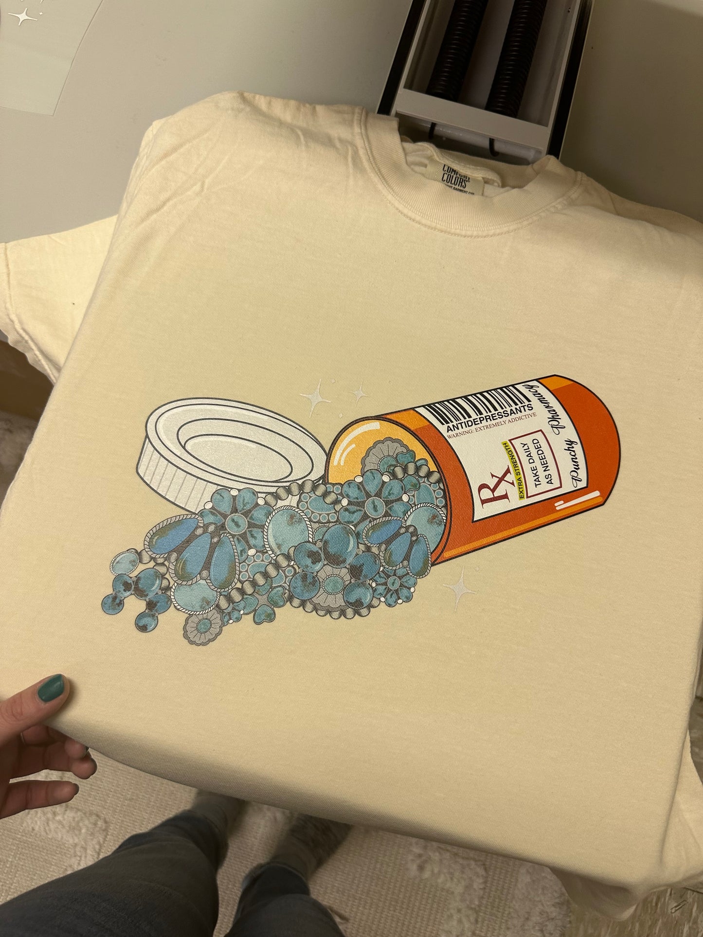 Happy Pills graphic tee - Comfort Colors