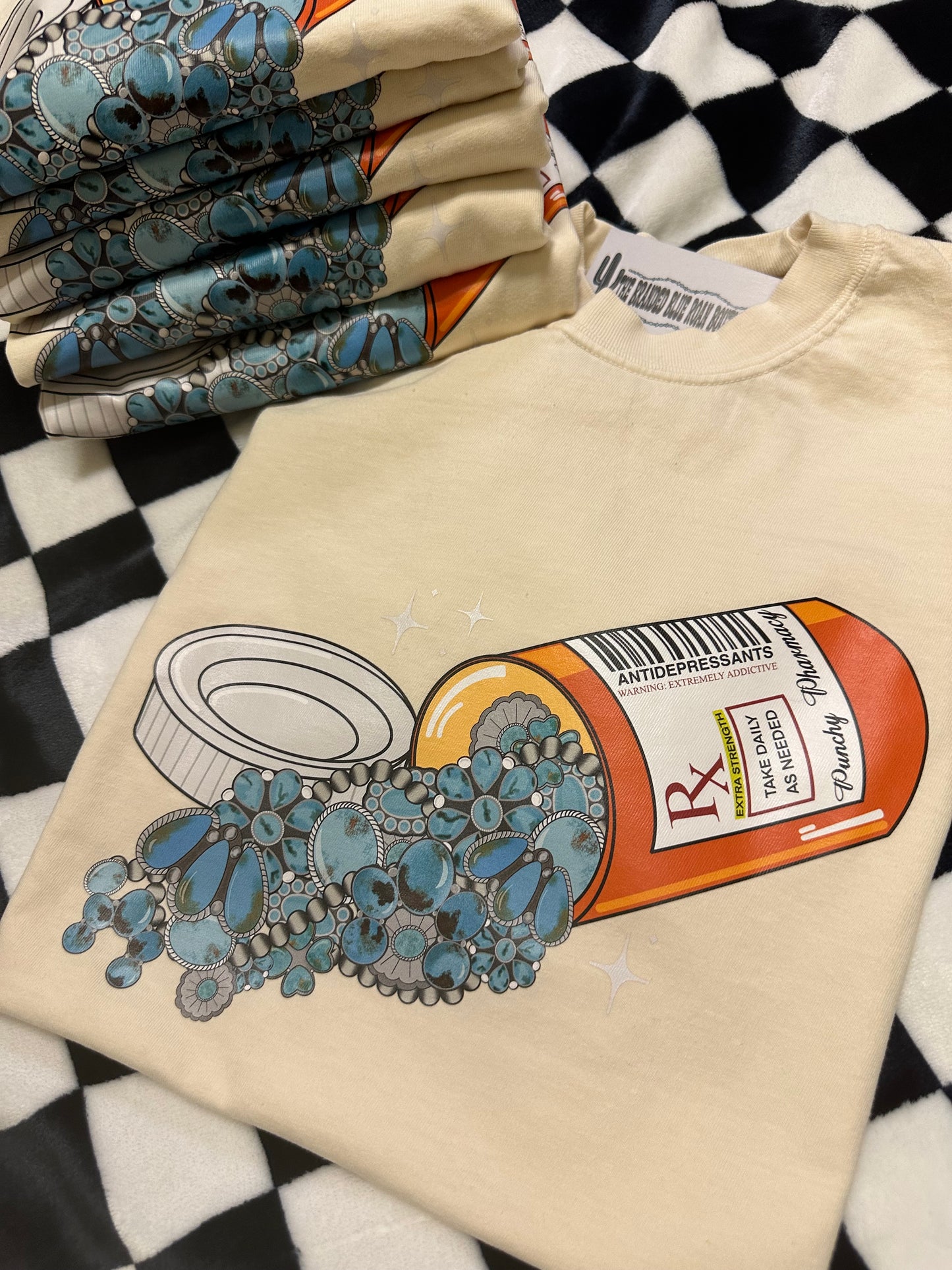 Happy Pills graphic tee - Comfort Colors