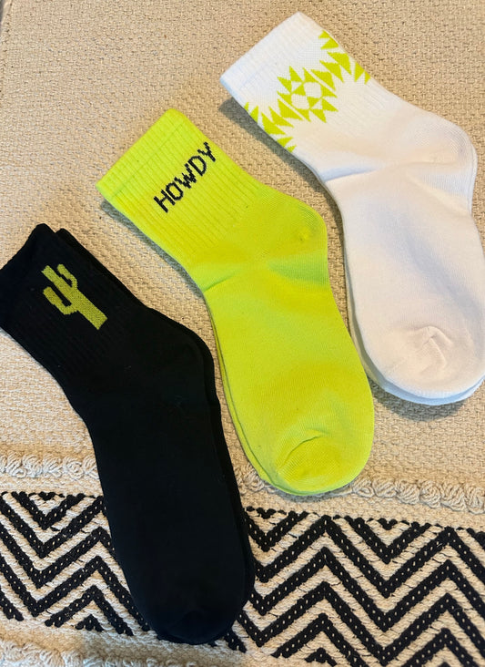 Sock ‘Em Silly - NEON HOWDY