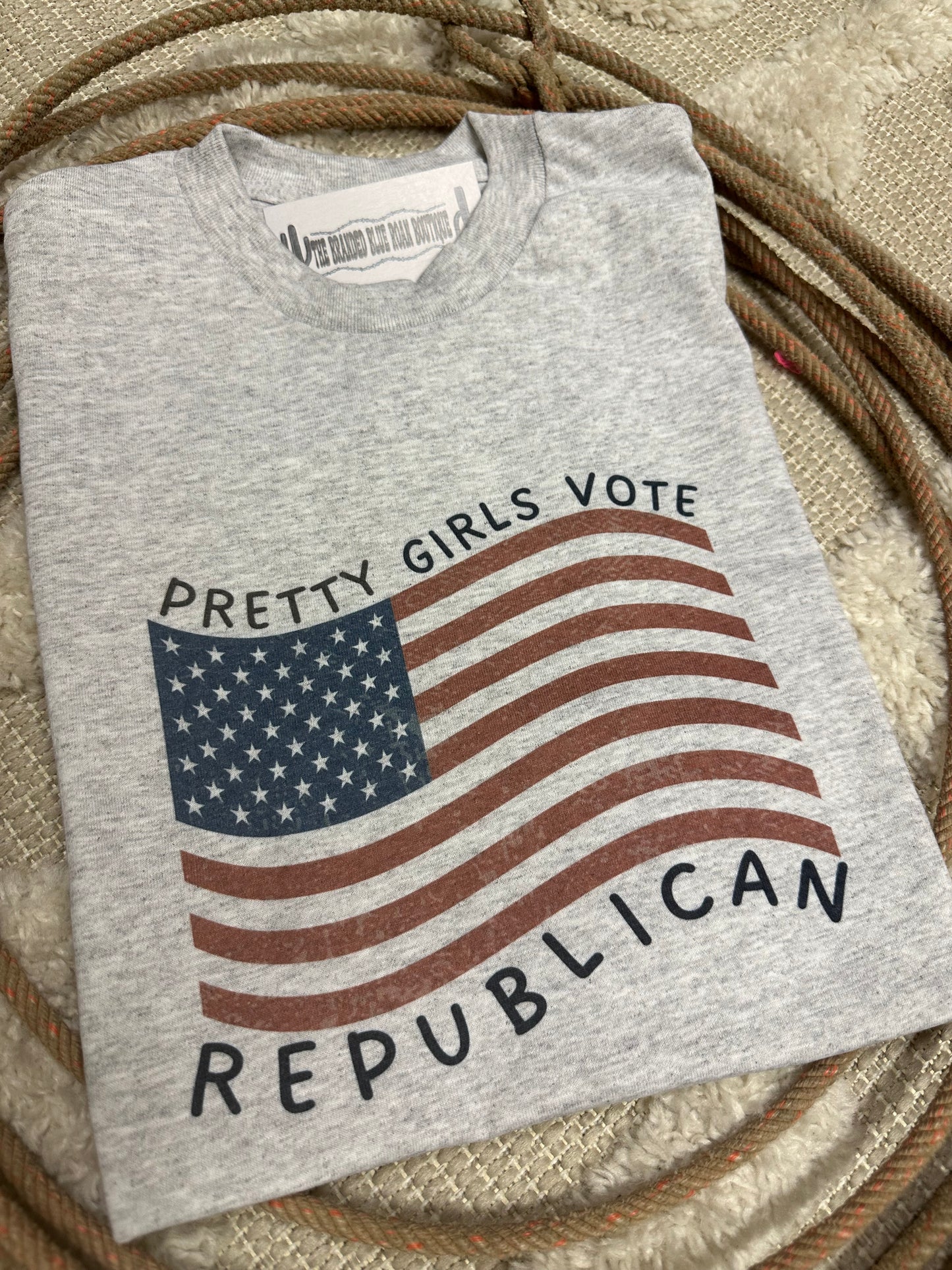 Pretty Girls Vote Republican Western Graphic Tee