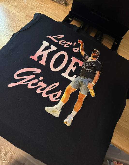 Black - Let’s Koe Girls graphic tee